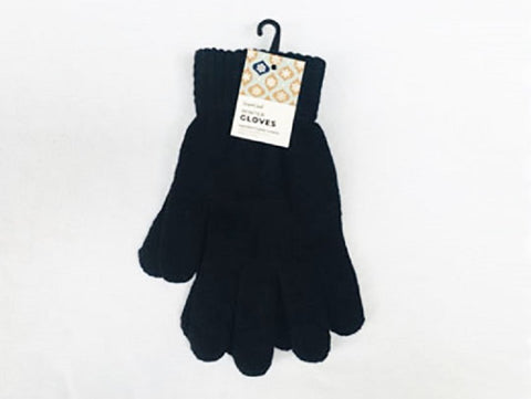 Knit Gloves Black