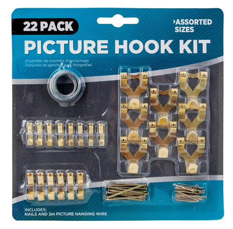 PICTURE HOOK KIT 22pc