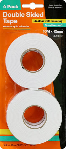 DOUBLE SIDED TAPE 2.5MX12MM 4PC