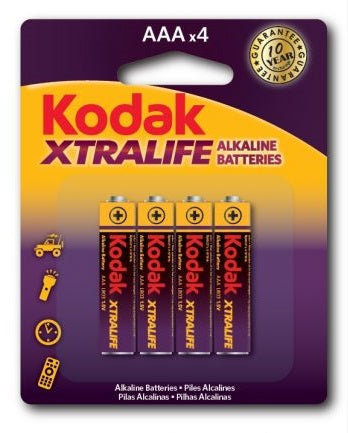 Kodak Xtralife batteries AAA 4pk