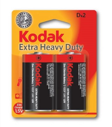 Kodak Batteries D 2pk