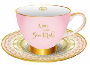 Nan You're Beautiful Tea Cup & Saucer Set