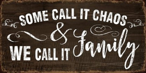 Wall Art on MDF Family Chaos 30x60cm