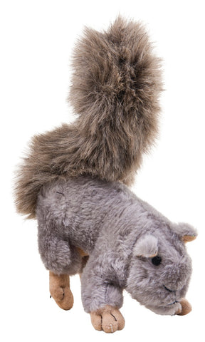 Pet Toy Squeaky Grey Squirrel