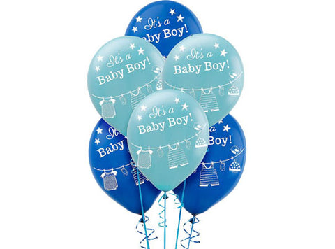 6pc Balloon Baby Boy