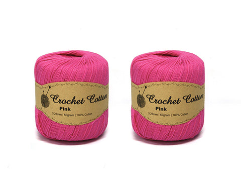 Crochet Cotton 50g 3.25mm Pink