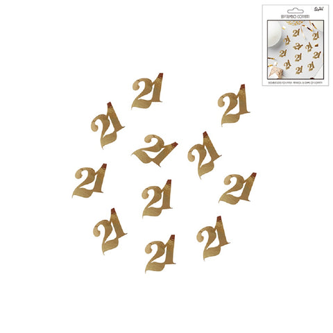 Gold 21 Confetti