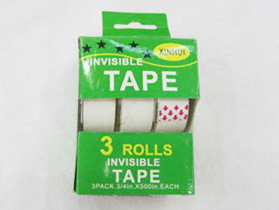 Invisible Tape with Dispenser 3pk
