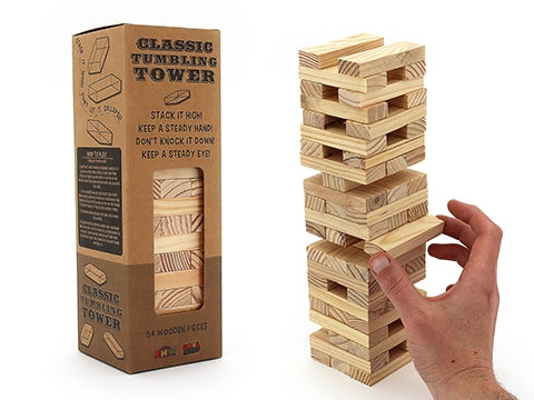 WOODEN TUMBLING TOWER