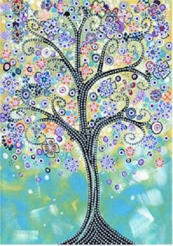 Rhinestone Diamond Art Tree 30x40cm