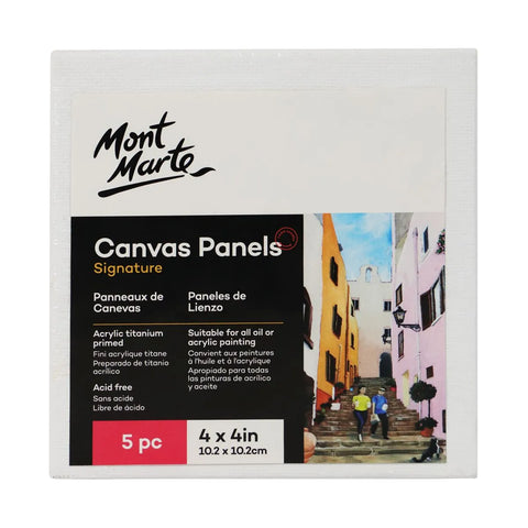 MM Canvas Panel 10.2x10.2cm 5pc