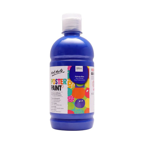 MM Poster Paint 500ml Phthalo Blue