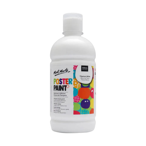 MM Poster Paint 500ml Titanium White