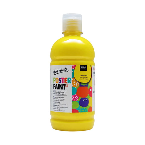 MM Poster Paint 500ml Yellow Mid