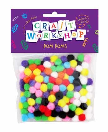Craft Pom Pom Mini 10mm x 200pc