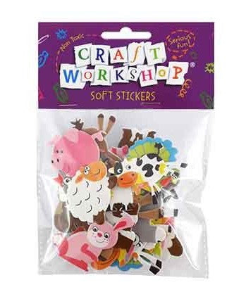 Craft Soft Sticker Farm Animal 22pc