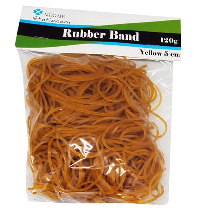 YELLOW 5cm RUBBER BAND 120g