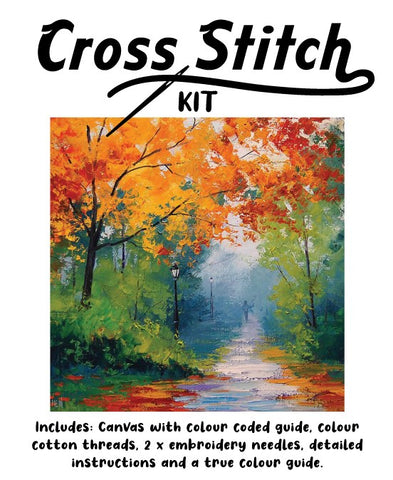 Cross Stitch 30x30cm Autumn