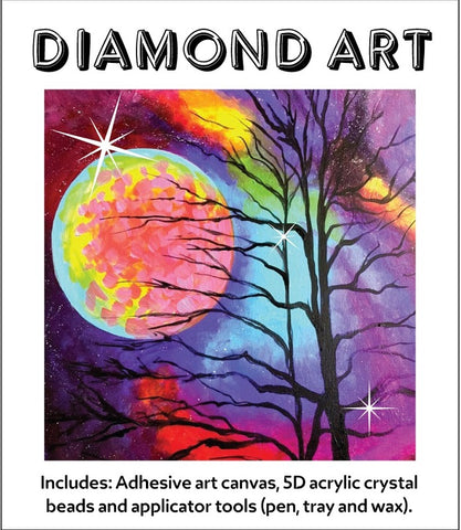 5D Diamond Art 30x30cm Blue Mountain w/trees